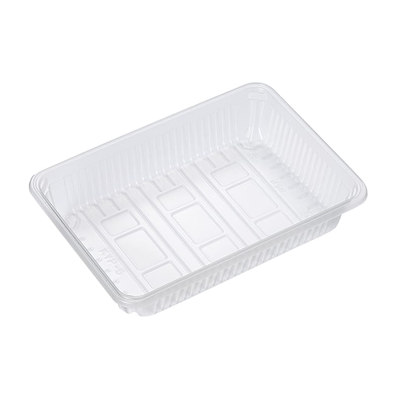 北原産業 弁当容器 KYP-6 本体 ナチュラル KLY1210 100枚/袋（ご注文単位10袋）【直送品】