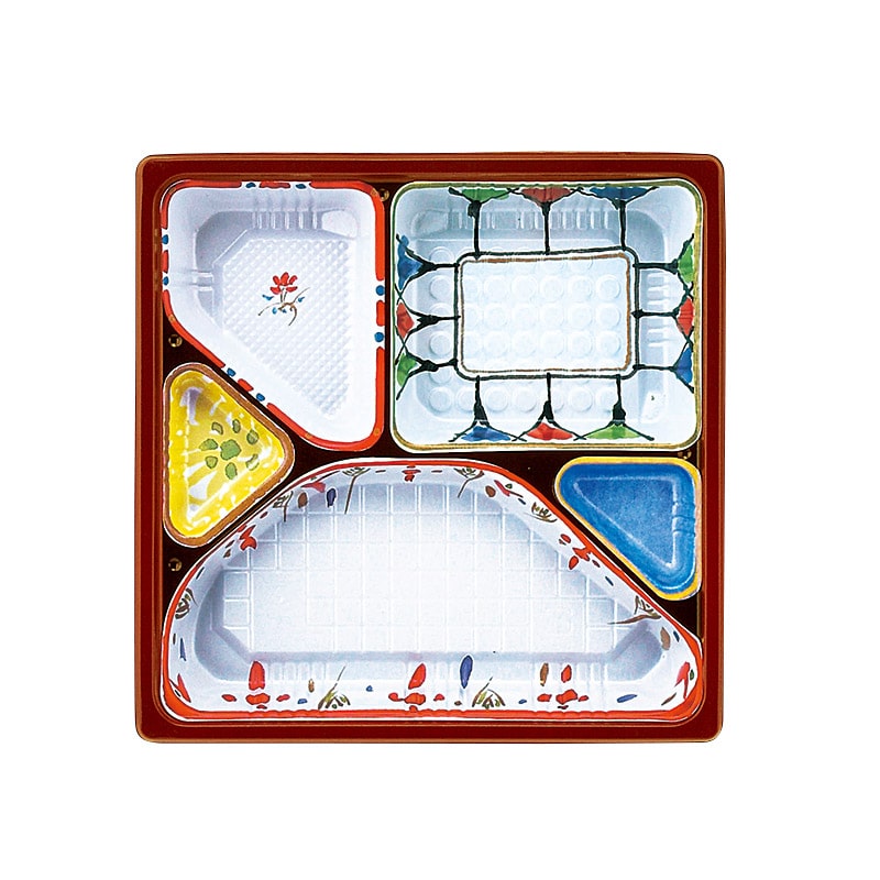 アヅミ産業 幕の内弁当容器 本体 T-70-B 陶 50枚/袋(ご注文単位16袋)【直送品】