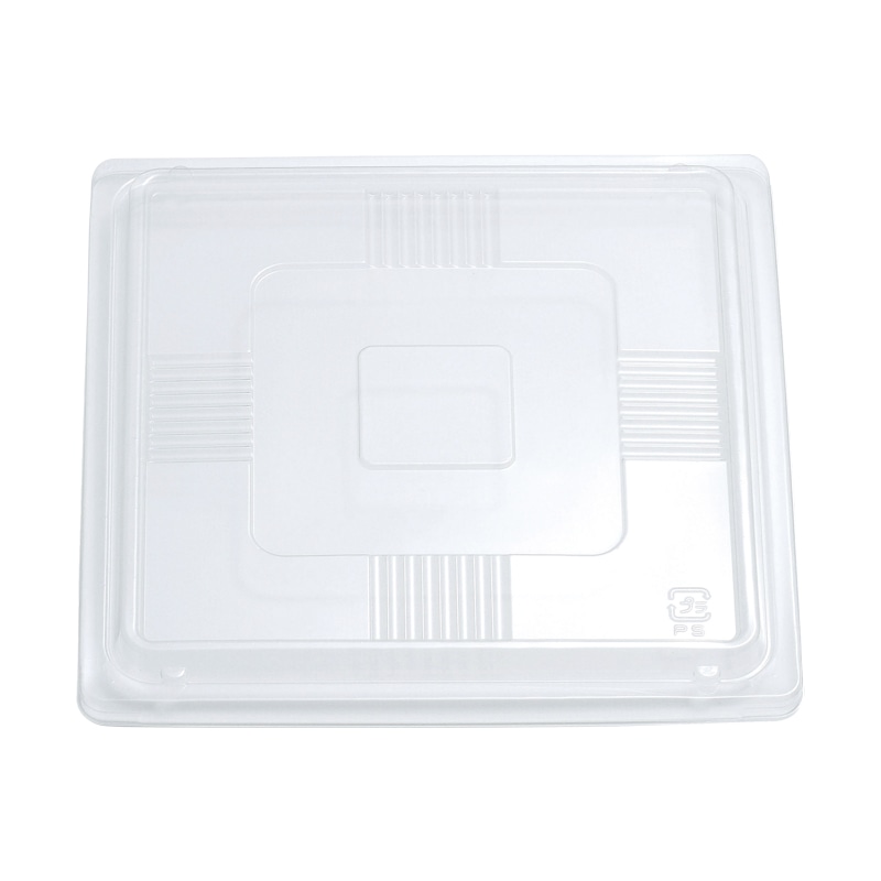 アヅミ産業 弁当容器 平蓋 T-70 透明 50個/袋(ご注文単位16袋)【直送品】