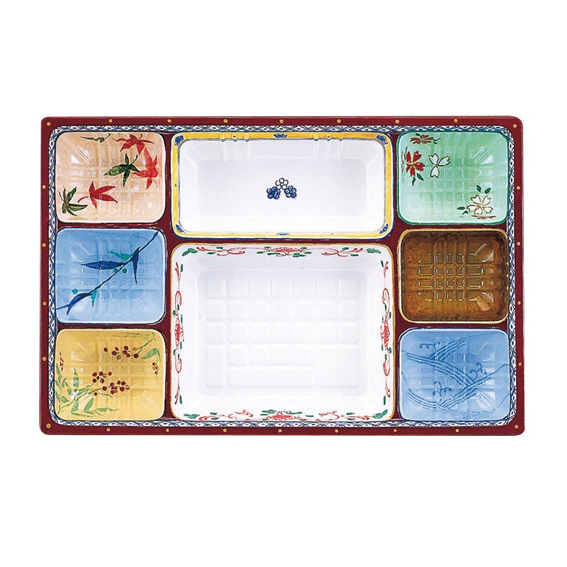 アヅミ産業 幕の内弁当容器 本体 T-90-60 幕の内 50枚/袋(ご注文単位12袋)【直送品】