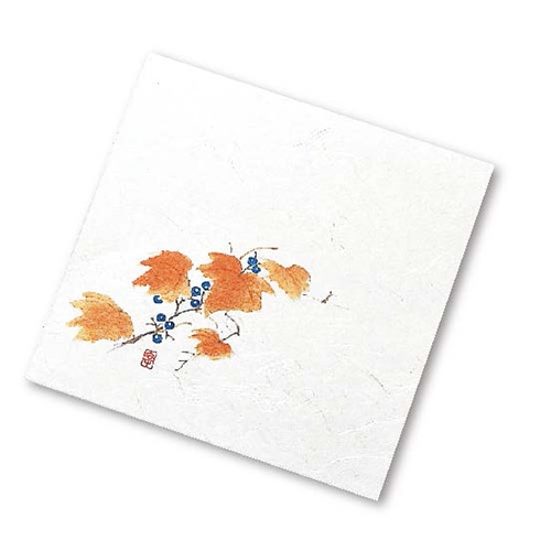 アーテック ニュー四季懐紙 4寸 NS-25　山ぶどう 1冊（ご注文単位1冊）【直送品】