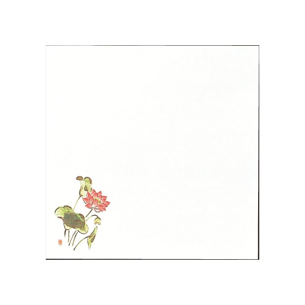 アーテック 耐油天紙　四季 5寸 TA-20　はす 1冊（ご注文単位1冊）【直送品】