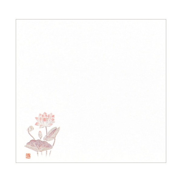 アーテック 耐油天紙　四季 4寸 TA-72　はす 1冊（ご注文単位1冊）【直送品】