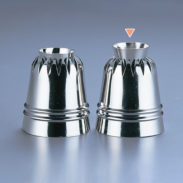 真鍮ダブル口金　菊 ヘソ高 373009040 1個（ご注文単位1個）【直送品】