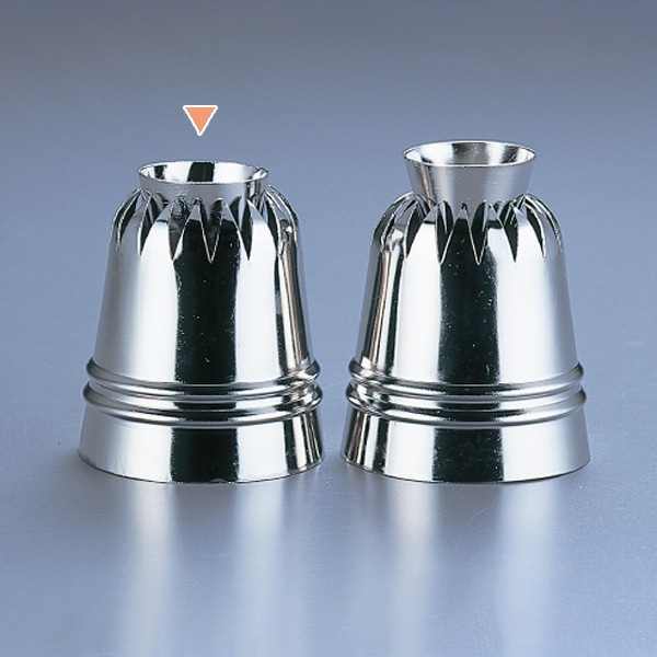 真鍮ダブル口金　菊 ヘソ低 373009050 1個（ご注文単位1個）【直送品】