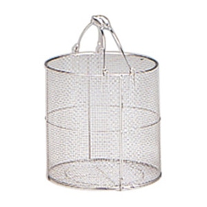 洗浄カゴ　丸型　SS　300×H300mm   1個（ご注文単位1個）【直送品】