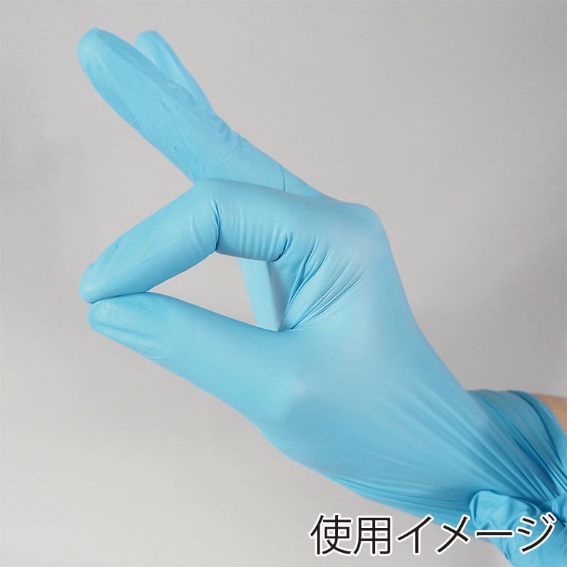 大一産業 アンプリー AIニトリル手袋 ブルー L 200枚入 1箱（ご注文単位10箱）【直送品】