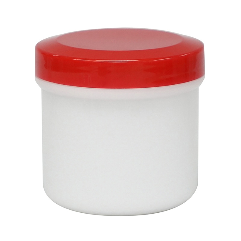 金鵄製作所 軟膏壷 定量タイプ 100ml 赤キャップ 40個/箱(ご注文単位1箱)【直送品】