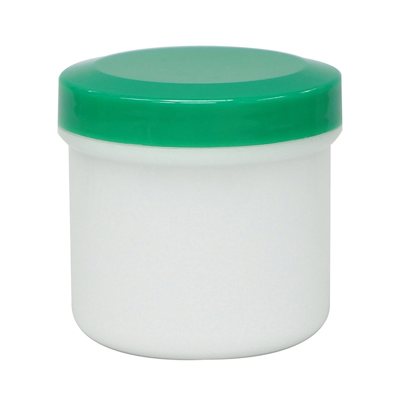 金鵄製作所 軟膏壷 定量タイプ 100ml 緑キャップ 40個/箱(ご注文単位1箱)【直送品】