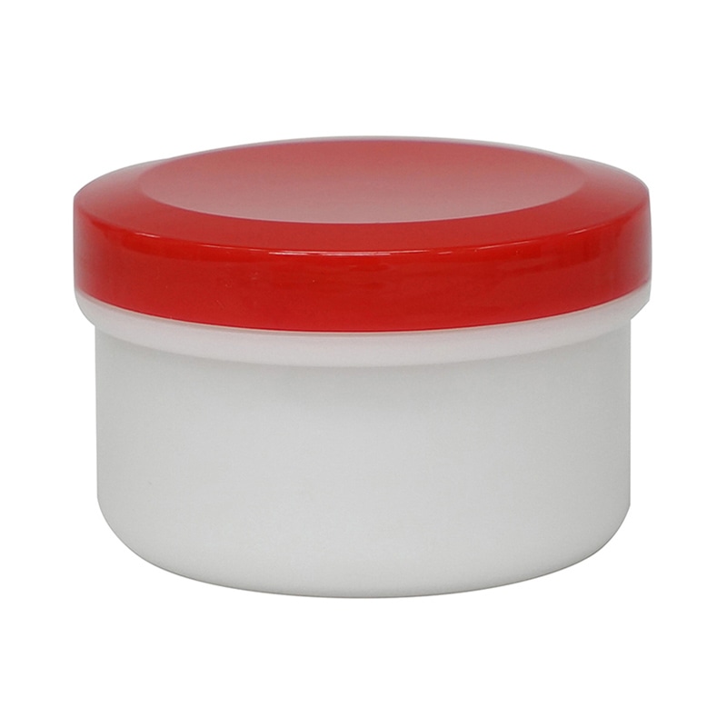 金鵄製作所 アルファ軟膏壷 増量タイプ 120ml 赤キャップ 40個/箱（ご注文単位1箱）【直送品】