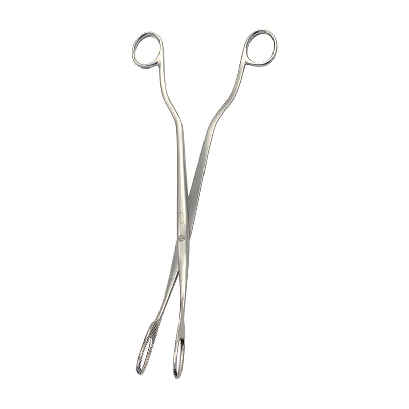 胎盤鉗子　G313-1005　25cm　15mm   1個（ご注文単位1個）【直送品】