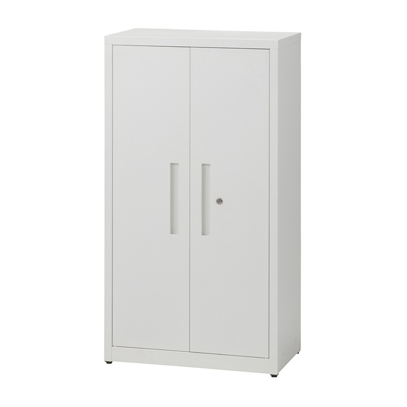 扉付きスチール書庫 スリム両開き3段 1台(ご注文単位1台)【直送品】