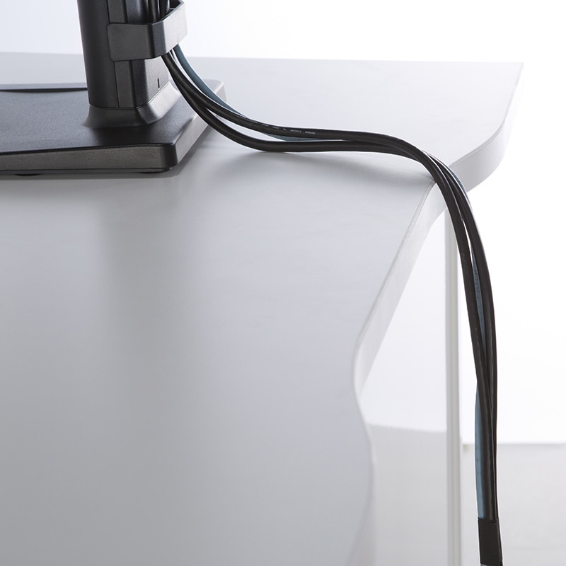 スチール製パソコンデスク 120cm ホワイト天板×ホワイト本体 1台（ご注文単位1台）【直送品】