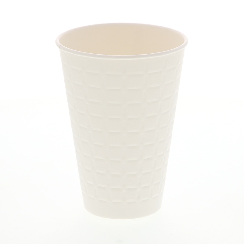 スマイル 紙コップ モデレカップ 14オンス 白 50個/袋