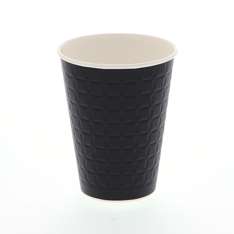 スマイル 紙コップ モデレカップ 13オンス ブラック 50個/袋