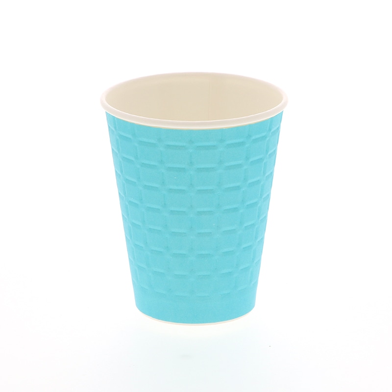 スマイル 紙コップ モデレカップ 9オンス ターコイズ 50個/袋