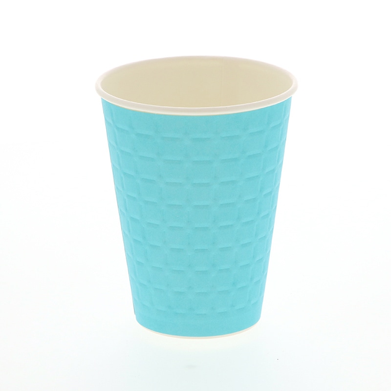 スマイル 紙コップ モデレカップ 13オンス ターコイズ 50個/袋