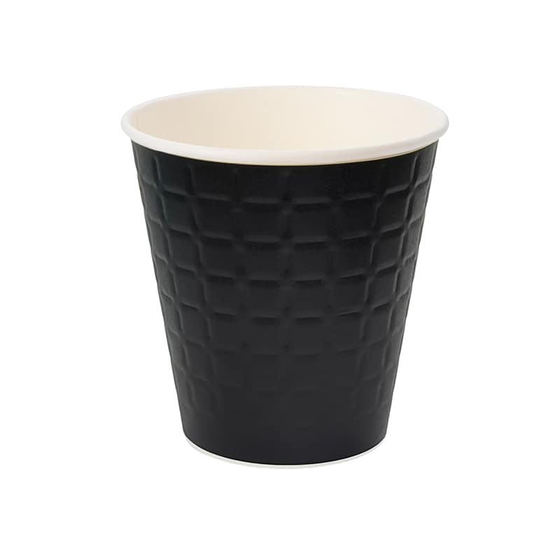 スマイル 紙コップ モデレカップ 9オンス(260ml) ブラック 50個/袋
