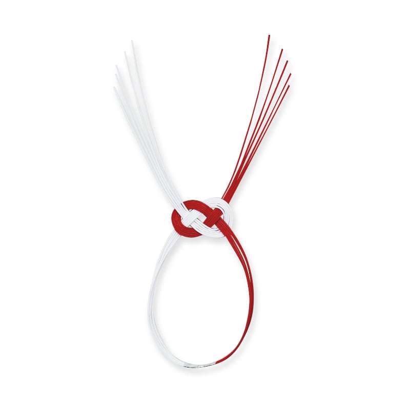 神堂 水引飾り 紅白あわじ 10本/束