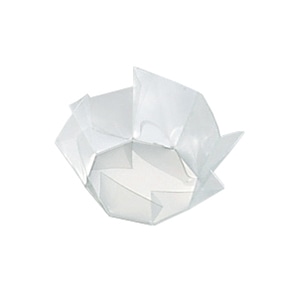 神堂 リップルカップ 大 クリア　05025　100枚/箱（ご注文単位1箱）【直送品】