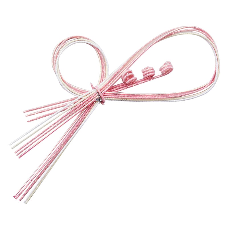 神堂 いろどり水引飾り 蝶 09955 ピンク 50本/束(ご注文単位1束)【直送品】