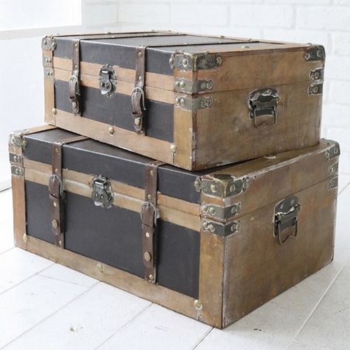 コベント・ガーデン ウッデン トランクボックス 2点セット BO-01 1個（ご注文単位1個）【直送品】