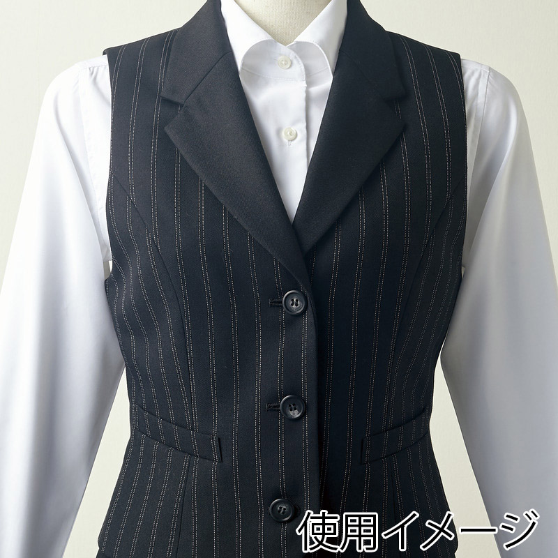 住商モンブラン(株) MC3405_7 ベスト レディス　7 ダークグレーストライプ 1枚（ご注文単位1枚）【直送品】