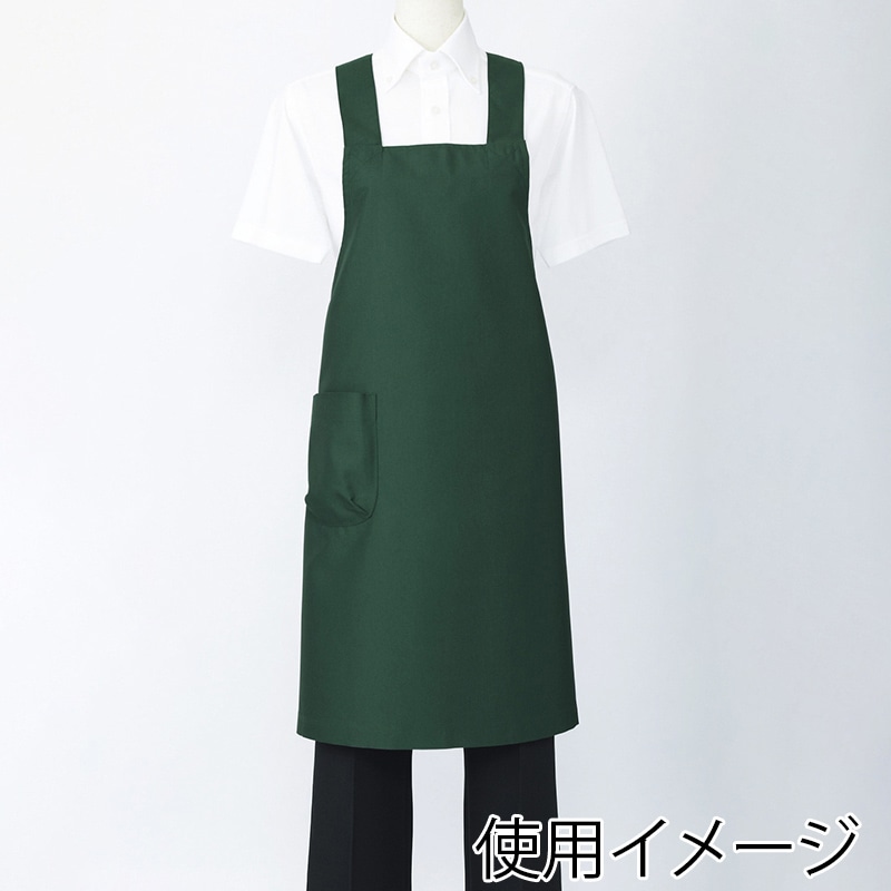 住商モンブラン(株) MC9244_M エプロン 男女兼用 M ボトルグリーン 1枚(ご注文単位1枚)【直送品】