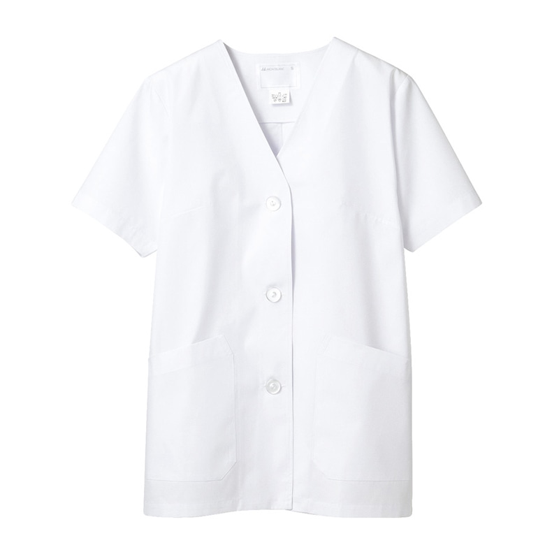 住商モンブラン(株) 1-012_3L 調理衣 レディス半袖　3L 白 1枚（ご注文単位1枚）【直送品】