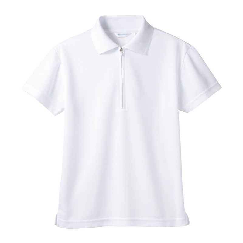 住商モンブラン(株) 2-571_5L ポロシャツ 男女兼用半袖ネット付　5L 白 1枚（ご注文単位1枚）【直送品】