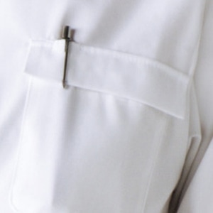 住商モンブラン(株) 2-651_L 調理コート 男女兼用7分袖 L 白 1枚(ご注文単位1枚)【直送品】