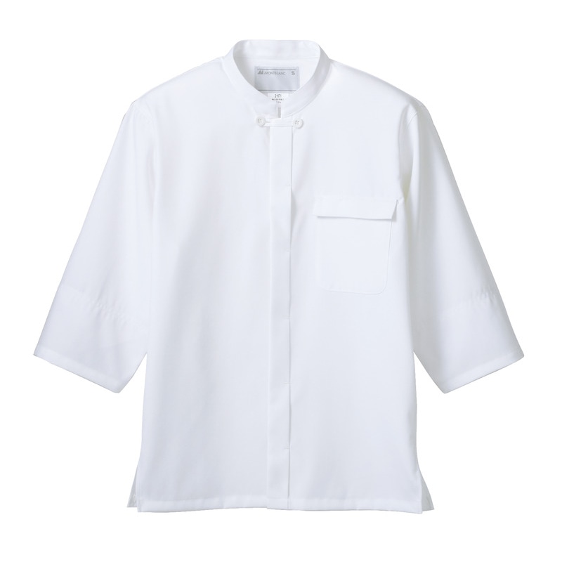 住商モンブラン(株) 2-671_L 調理コート 男女兼用7分袖　L 白 1枚（ご注文単位1枚）【直送品】