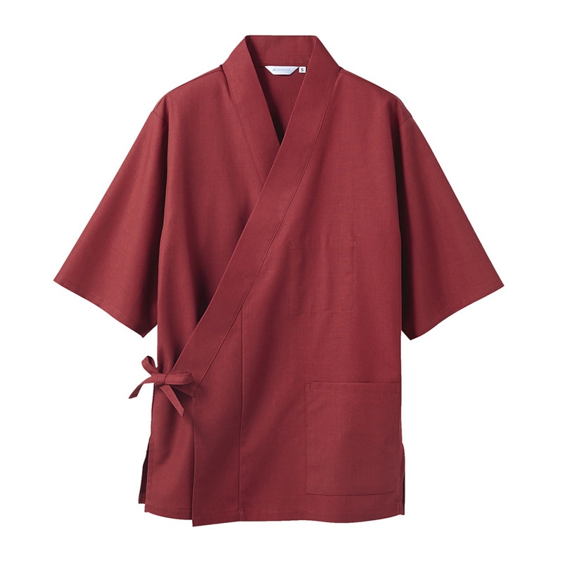 住商モンブラン(株) 3-577_LL はっぴ 男女兼用7分袖 LL エンジ 1枚(ご注文単位1枚)【直送品】