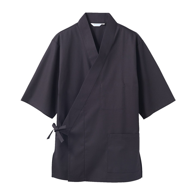 住商モンブラン(株) 3-701_LL はっぴ 男女兼用7分袖 LL 黒 1枚(ご注文単位1枚)【直送品】