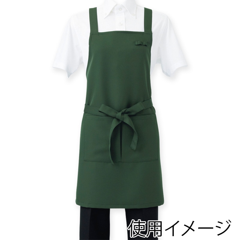 住商モンブラン(株) 5-764_F エプロン 男女兼用 フリーサイズ ブラウン 1枚(ご注文単位1枚)【直送品】