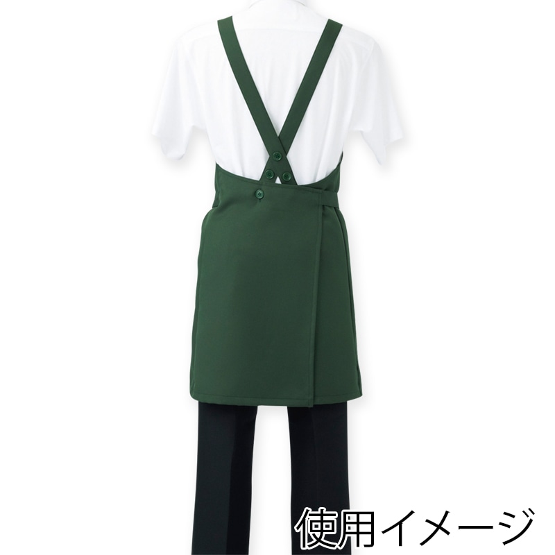 住商モンブラン(株) 5-764_F エプロン 男女兼用 フリーサイズ ブラウン 1枚(ご注文単位1枚)【直送品】