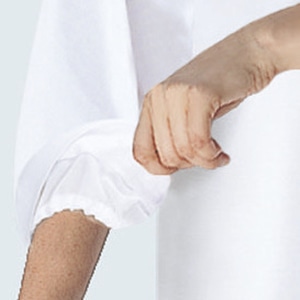 住商モンブラン(株) 6-463_S 調理コート 男女兼用7分袖 S 白/グリーン 1枚(ご注文単位1枚)【直送品】