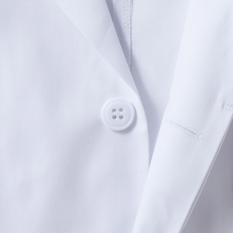 住商モンブラン(株) 6-463_3L 調理コート 男女兼用7分袖 3L 白/グリーン 1枚(ご注文単位1枚)【直送品】