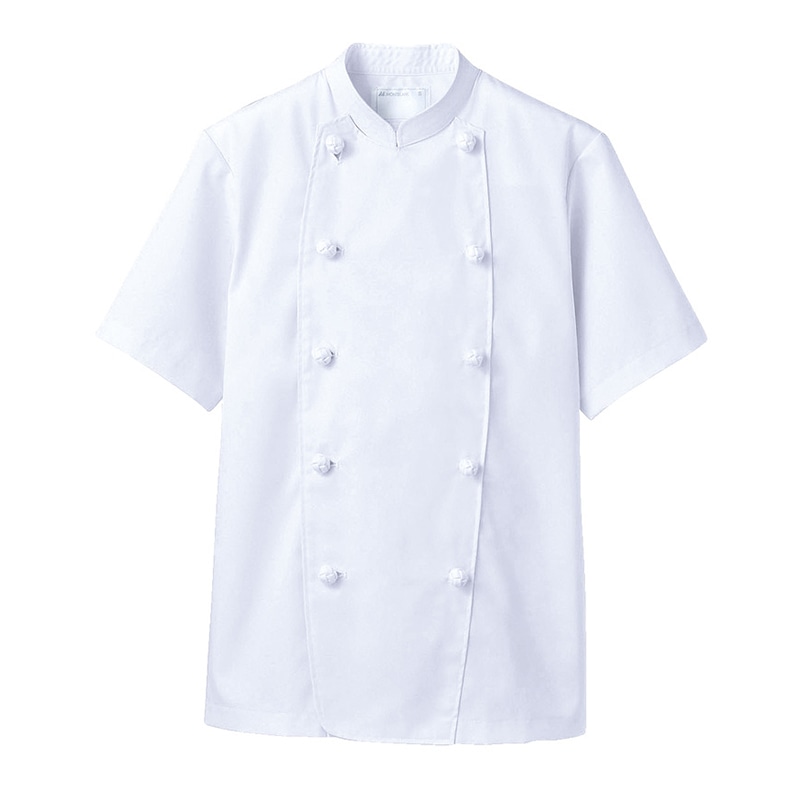 住商モンブラン(株) 6-612_LL コックコート 男女兼用半袖　LL 白 1枚（ご注文単位1枚）【直送品】