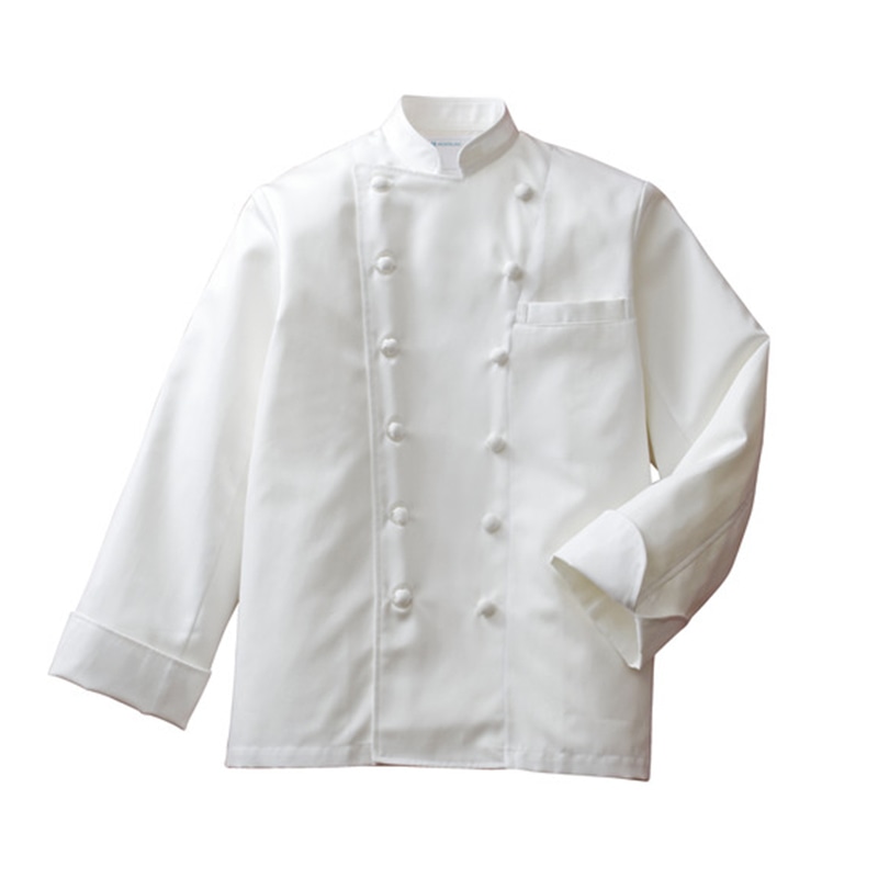 住商モンブラン(株) 6-701_S コックコート 男女兼用長袖 S 白 1枚(ご注文単位1枚)【直送品】