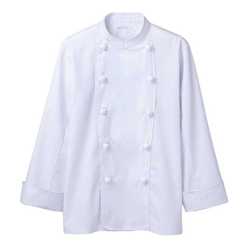 住商モンブラン(株) 6-721_L コックコート 男女兼用長袖 L 白 1枚(ご注文単位1枚)【直送品】