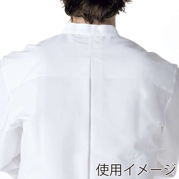 住商モンブラン(株) 6-941_3L コックコート 男女兼用長袖 3L 白/黒 1枚(ご注文単位1枚)【直送品】