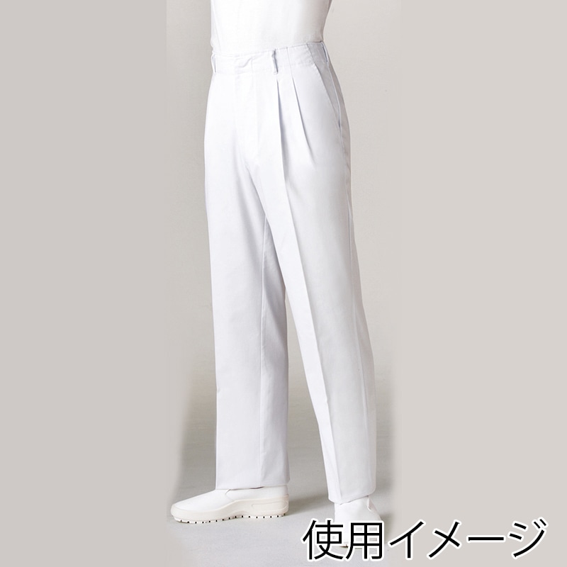 住商モンブラン(株) 7-715_110 スラックス メンズ　110 白 1枚（ご注文単位1枚）【直送品】