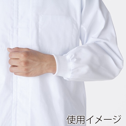 住商モンブラン(株) 8-411_L ジャンパー 男女兼用長袖 L 白 1枚(ご注文単位1枚)【直送品】