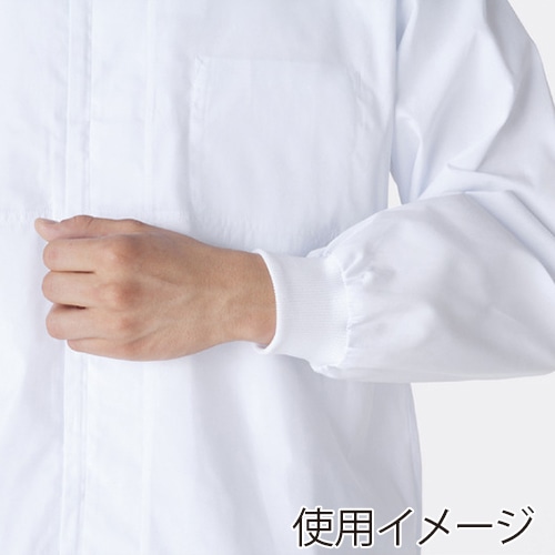 住商モンブラン(株) 8-455_L ジャンパー 男女兼用長袖 L 白 1枚(ご注文単位1枚)【直送品】