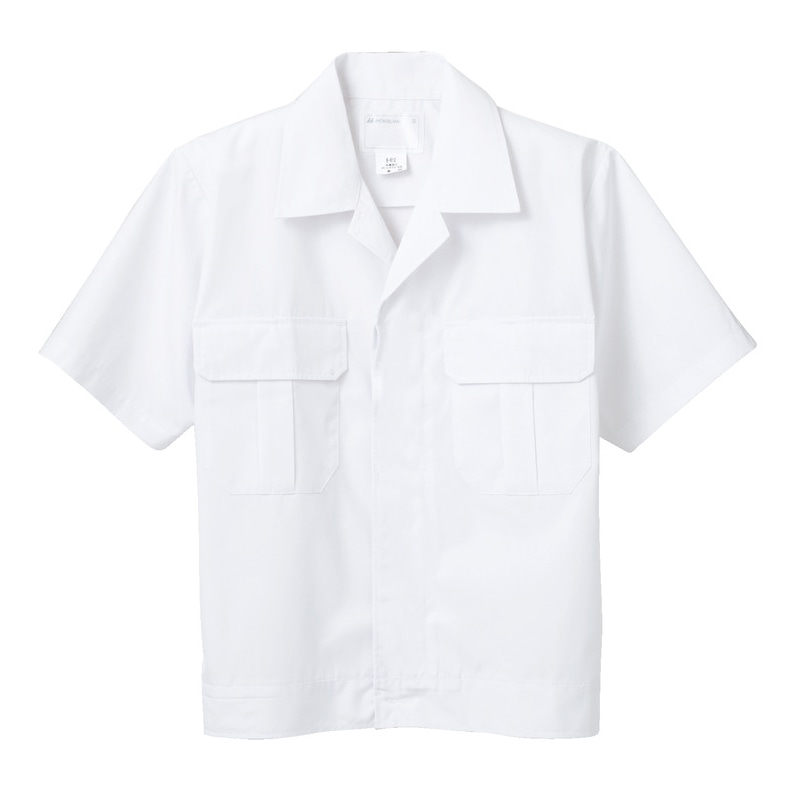 住商モンブラン(株) 8-612_SS ジャンパー 男女兼用半袖 SS 白 1枚(ご注文単位1枚)【直送品】