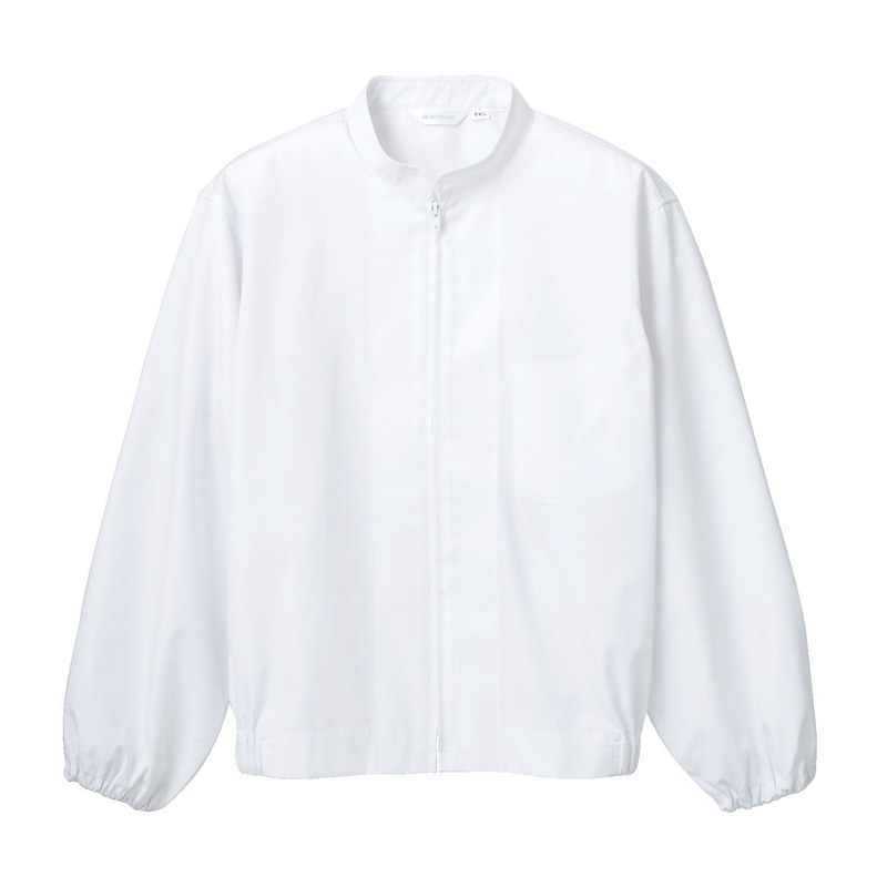 住商モンブラン(株) 8-701_S ジャンパー 男女兼用長袖 S 白 1枚(ご注文単位1枚)【直送品】