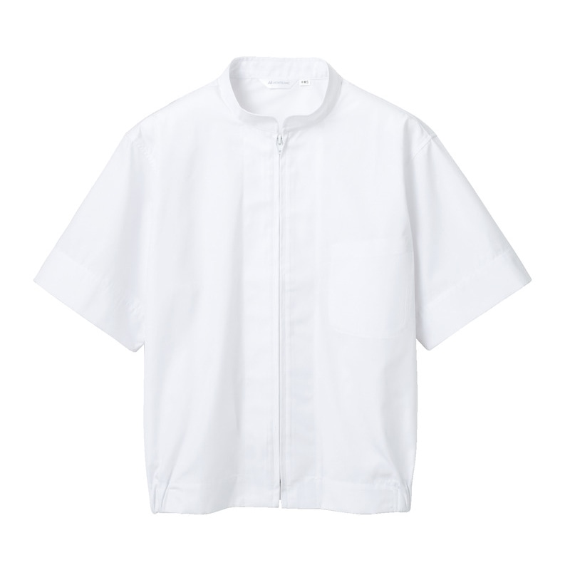 住商モンブラン(株) 8-702_5L ジャンパー 男女兼用半袖　5L 白 1枚（ご注文単位1枚）【直送品】