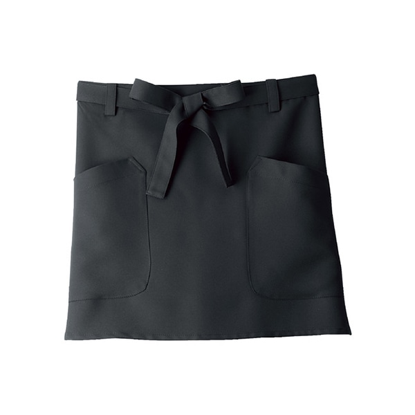 住商モンブラン(株) 9-1151_F サロンエプロン 男女兼用　フリーサイズ 黒 1枚（ご注文単位1枚）【直送品】