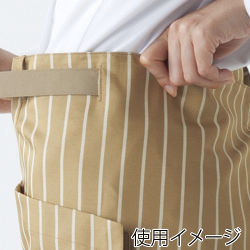 住商モンブラン(株) 9-1241_F サロンエプロン 男女兼用 フリーサイズ チャコールストライプ/黒 1枚(ご注文単位1枚)【直送品】